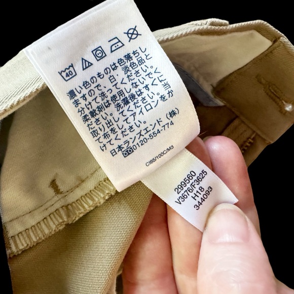 Lands End Mens Traditional Fit‎ No Iron Chino Pants Khaki 34 #680 - Picture 9 of 11